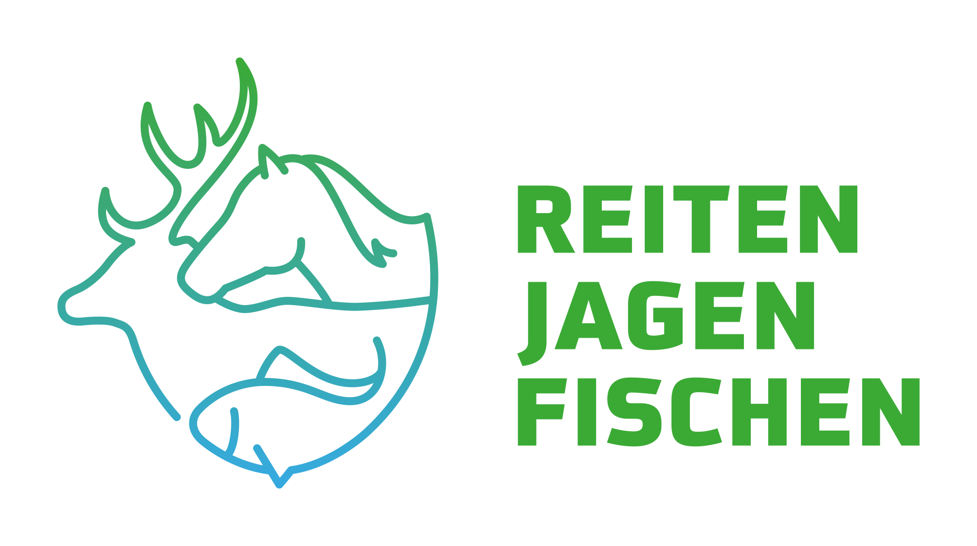 Reiten - Jagen - Fischen Logo