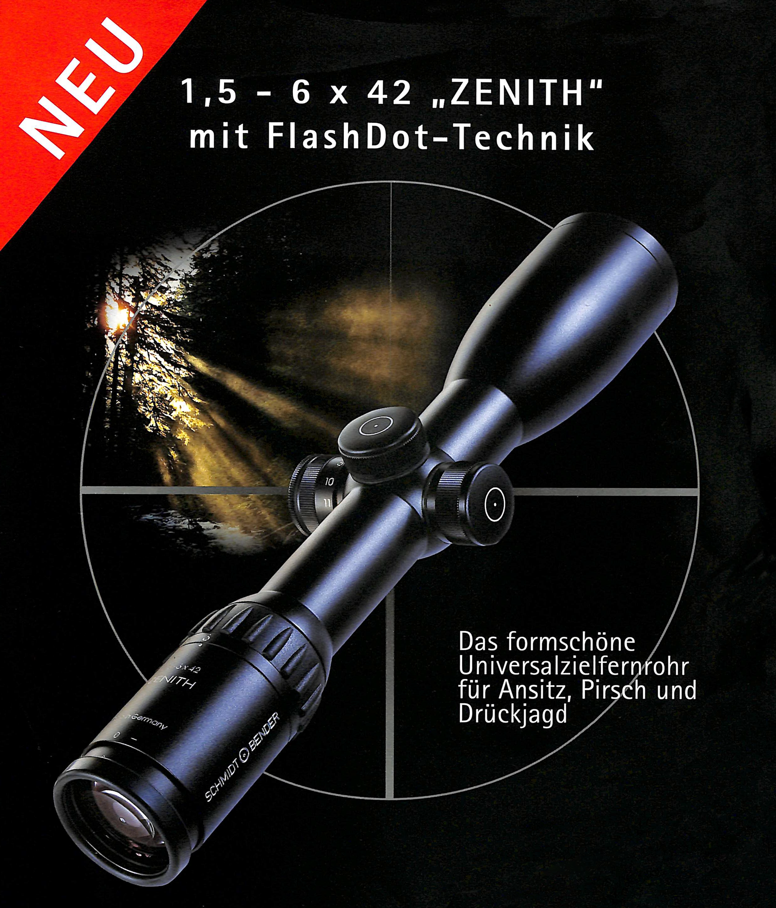 1.5-6x42 Zenith with FlashDot illumination