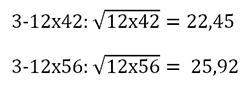 Example calculation of twilight factor for 3-12x42 and 3-12x56